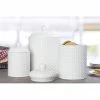 Home-Essentials Storage & Organization Home Essentials White Round Hobnail Canisters - Set Of 3 -Home-Essentials Shop fbf65138 4ac1 4472 94ce dfe39bc64286